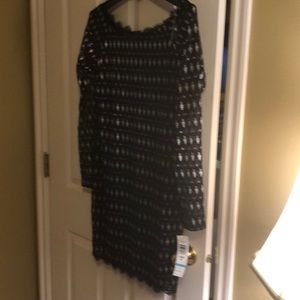 Jump Apparel Black Silver Dress Size M